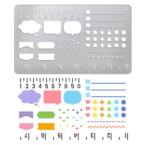 UNICRAFTALE Metallschablonen Zum Basteln Holzbrennen Tagebuchschablone Edelstahl Wiederverwendbare Linien Und Listenvorlage Dialogfelder Holzschnitzvorlage Für Heimwerker Scrapbooking Dekoration UNICRAFTALE Metallschablonen Zum Basteln Holzbrennen Tagebuchschablone Edelstahl Wiederverwendbare Linien Und Listenvorlage Dialogfelder Holzschnitzvorlage Für Heimwerker Scrapbooking Dekoration von UNICRAFTALE