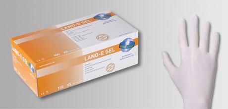 UNIGLOVES Lano-E Gel; Einmalhandschuhe *Größe S* (1x100 Stück) von UNIGLOVES