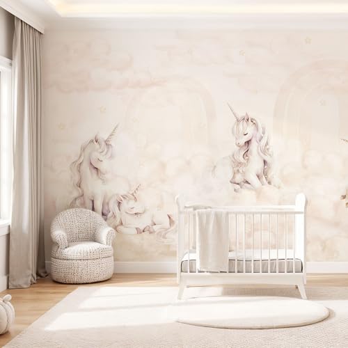 UNIK Nordic Kindertapete Einhorn 400 x 250 cm – Zauberhafte Vliestapete für Mädchenzimmer – Traumhafte Wanddeko mit Regenbogen & Wolken in Pastell – Magische Einhornwelt fürs Kinderzimmer UNIK Nordic Kindertapete Einhorn 400 x 250 cm – Zauberhafte Vliestapete für Mädchenzimmer – Traumhafte Wanddeko mit Regenbogen & Wolken in Pastell – Magische Einhornwelt fürs Kinderzimmer von UNIK Nordic