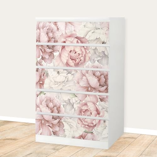 Unik Nordic Aufkleber Set Blooming Spring für MALM Kommode mit 80 cm Schrankbreite, 6 Schubladen-Folien, Sticker für Schrank, Möbelfolie fürs Kinderzimmer, Schrankfolie für Kinder Unik Nordic Aufkleber Set Blooming Spring für MALM Kommode mit 80 cm Schrankbreite, 6 Schubladen-Folien, Sticker für Schrank, Möbelfolie fürs Kinderzimmer, Schrankfolie für Kinder von UNIK Nordic