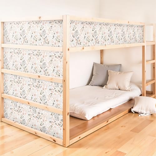 Unik Nordic Klebefolie für IKEA Kura Bett 5 Sticker set oben – Leopard & Flora Design – Wiederablösbar, Perfekte Passform, Hochwertig & Kindgerecht Unik Nordic Klebefolie für IKEA Kura Bett 5 Sticker set oben – Leopard & Flora Design – Wiederablösbar, Perfekte Passform, Hochwertig & Kindgerecht von UNIK Nordic