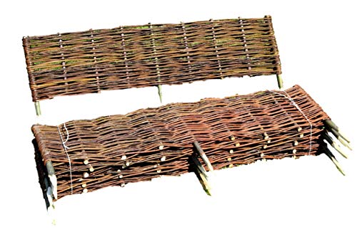 Beeteinfassung 120 x 20cm 4 Stück Beetbegrenzung Beetumrandung Palisade Weidezaun Beet-Umrandung Weg-Abgrenzung Braun Beeteinfassung 120 x 20cm 4 Stück Beetbegrenzung Beetumrandung Palisade Weidezaun Beet-Umrandung Weg-Abgrenzung Braun von UNIKOL