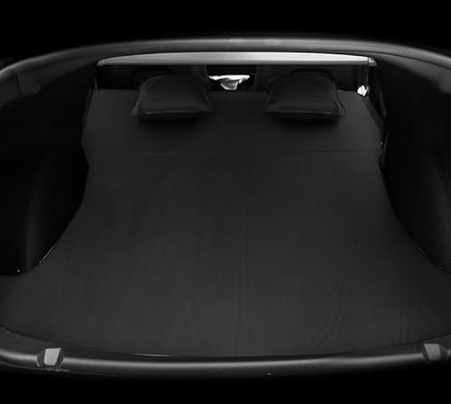 UNIOND Tragbares Auto-Reisebett, Passend für Tesla Model 3 Model Y, Aufblasbare Luftmatratze, Auto-Camping-Luftbett, Tragbares Reise-Auto-Schlafbettpolster, Heim-Luftcouch-Außenmatte,Model 3-Black von UNIOND