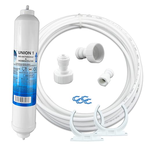 UN-1/AS5K. Wasserfilter Kühlschrankfilter für Samsung, Bosch, LG Side by Side. Externer Filter für Kühlschrank und Anschluss Set komplett von UNIONfilter