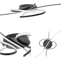 Moderne LED-Deckenleuchte mit Fernbedienung – verwobene Linien von UNIPRODO