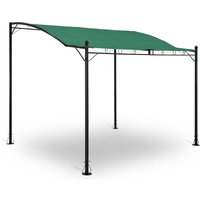 Pavillon Anbaupavillon Terrasse Pergola Vordach freistehend dunkelgrün 2,60x3m von UNIPRODO