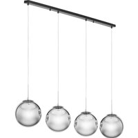 Uniprodo - Pendelleuchte 4 Leuchtmittel E27 40 w Rauchglas Hängelampe Hängeleuchte von UNIPRODO