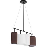 Uniprodo - Pendelleuchte mit vier Stoffschirmen 40 w Pendellampe Hängelampe Deckenlampe von UNIPRODO