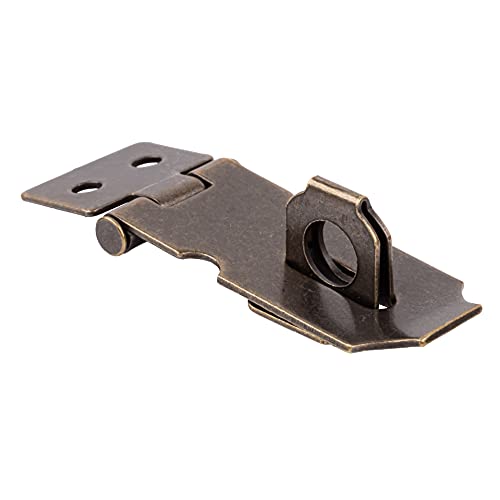 DL-C753-1-AB Überfalle aus Stahl, antikes Messing-Finish, 3,8 x 1,9 cm, antike und moderne Möbel, Schranktüren, Kofferraum, Truhe, Box von UNIQANTIQ HARDWARE SUPPLY