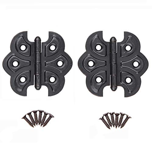 Ölgeriebene bronzefarbene Schmetterlingsscharniere – 16 Stück – Oberflächenmontage Schranktürscharniere – Möbelbeschläge – UA-260-HOB (8) von UNIQANTIQ HARDWARE SUPPLY