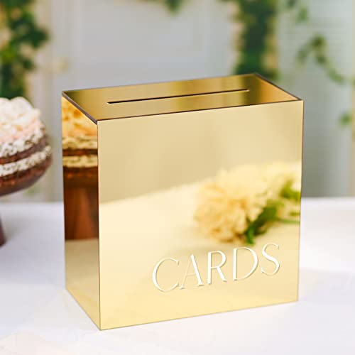 UNIQOOO Hochzeitskarten-Box mit 8 mm Schlitz, groß, 25,4 x 25,4 x 14 cm, mit weißem Druck, dick, DIY-Hochzeitsempfänge, Wunschbrunnen-Spardose, Abschlussfeier, Geburtstag, Erinnerungsbox UNIQOOO Hochzeitskarten-Box mit 8 mm Schlitz, groß, 25,4 x 25,4 x 14 cm, mit weißem Druck, dick, DIY-Hochzeitsempfänge, Wunschbrunnen-Spardose, Abschlussfeier, Geburtstag, Erinnerungsbox von UNIQOOO
