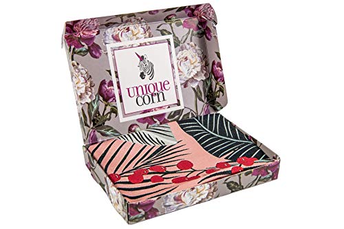 UNIQUE CORN Geschirrhandtücher Set – 2er Pack Geschirrtücher aus 100% Baumwolle, fusselfrei & saugfähig, 45x65 cm, modern & farbenfroh, ideal als Küchendekoration & Geschenkidee von UNIQUE CORN
