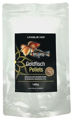 Unique Koi Goldfisch Pellets Ø 3 mm 1 kg | BiotopfischFutter Fischfutter Koifutter, Winterfutter, Schwimmfutter, Herbstfutter von UNIQUE KOI