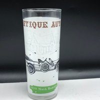 Antique Autos Glas Glas Vintage Automobilscheibe Auto Lkw Sammler Tasse Becher Glaswaren Mann Höhle Bar 1909 Nash Wanderer Cabriolet von UNIQUETREASUREFREAK