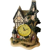 Father Time Cottage Mantel Uhr Herbert Signiert England Figur Eiche Home von UNIQUETREASUREFREAK