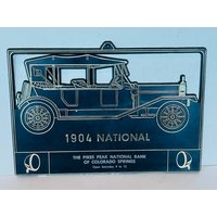 Ford 1904 National Vintage Plastikschild Werbetafel Automobil Oldtimer Wandbehang Pikes Peak Bank Colorado Co Vtg Bc1 von UNIQUETREASUREFREAK