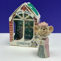 Itty Bitty Christmas Maus Mäuse Ornament Figur Original Boxunited Design Udc Vintage 1986 Vtg Weltkollektion Urlaub Großmutter B3 von UNIQUETREASUREFREAK