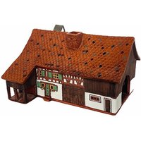 Litauen Cottage Kerzenhalter Haus Keramik Aktura Aroma Schwarzwald R Liberis Signiert Führung Licht 1940Er Jahre Militär Vtg von UNIQUETREASUREFREAK