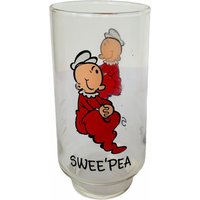 Popeye Swee Pea Trinkglas Tasse Becher 1975 Coca Cola Kollect Sammle Set Werbung Wimply Olivenöl Bluto von UNIQUETREASUREFREAK