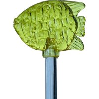 Swizzle Stir Stick Vintage Flugflugzeug Flug Flieger Sammelstück Vtg Flugzeug Bar Cocktail Anthropomorph Glas Tiki Fisch Gelb von UNIQUETREASUREFREAK