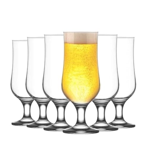 UNISHOP Set mit 6 Bier- und Cocktailgläsern, 38,5 cl, spülmaschinenfest von UNISHOP