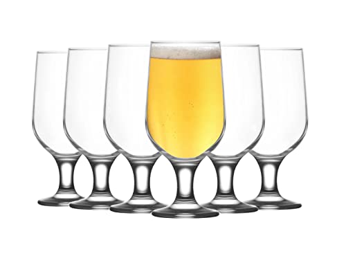 UNISHOP Biergläser 6er Set, spülmaschinengeeignete Gläser, 375 ml Universalgläser als Biergläser, Likörgläser von UNISHOP