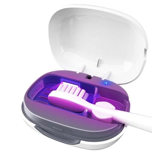 UV-Zahnbürsten-Desinfektionsmittel, tragbarer Mini-Zahnbürsten-Desinfektionsmittel, wiederaufladbare Zahnbürstenabdeckung, Sterilisator mit Halter, Zahnbürsten-Sterilisatorabdeckungen für elektrische von UNISOPH