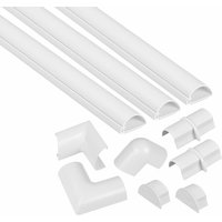 D-line - Unitec Design Kabelkanalset 30 x 15 mm Set (3x 1m) 10 teilig, weiß Kabelkanal von D-LINE