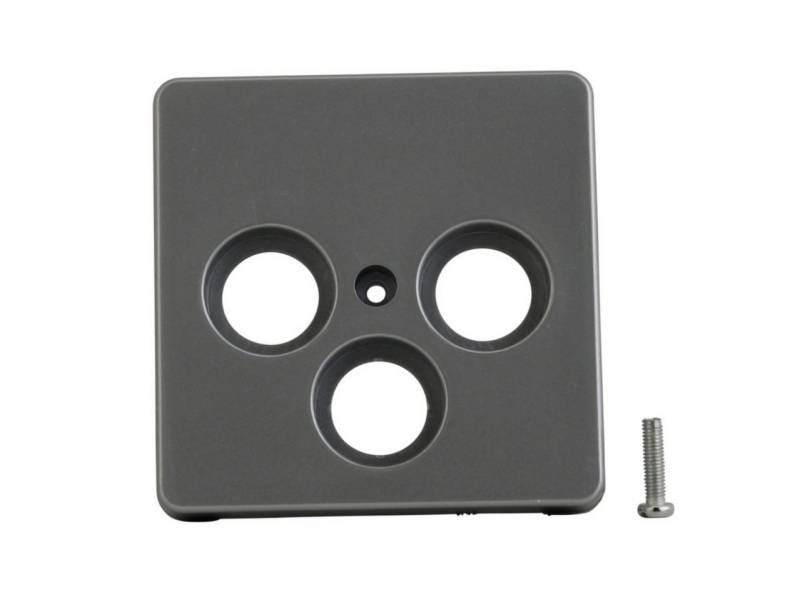 UNITEC Abdeckrahmen Unitec SAT/TV-Abdeckung Montreal S503 silber, Metall von UNITEC