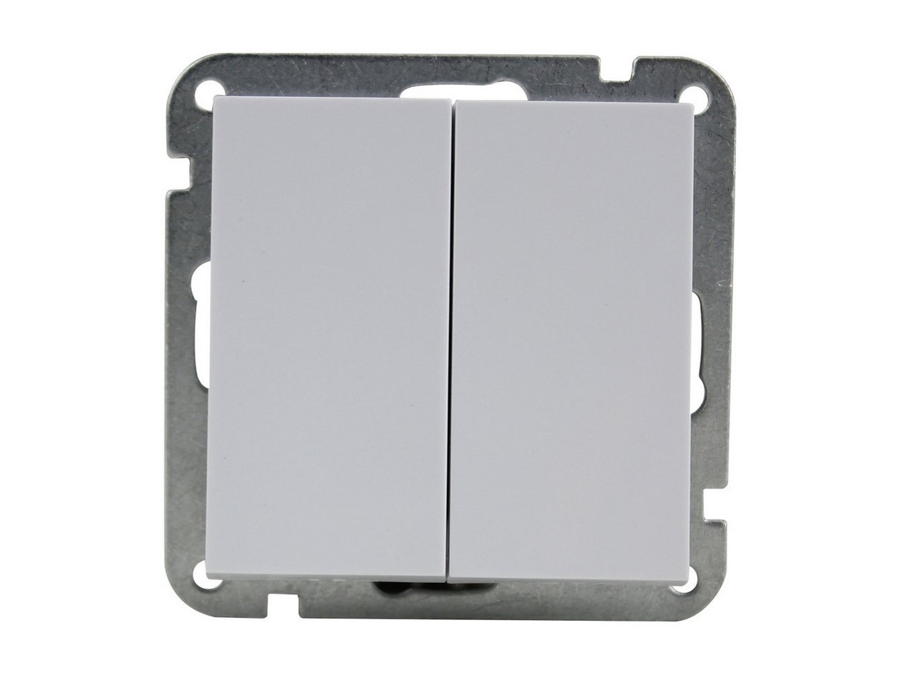 UNITEC Aufputz-Steckdose Unitec Serienschalter Imola mit Wippe ultraweiß von UNITEC