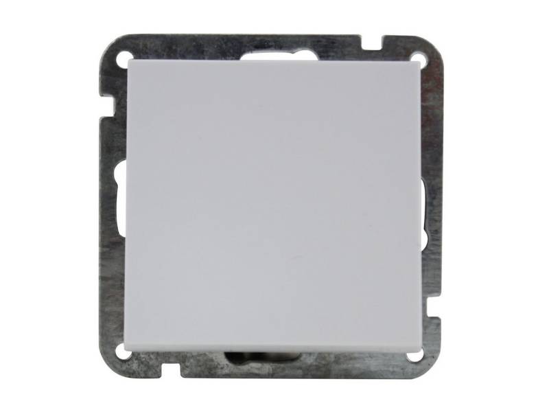 UNITEC Aufputz-Steckdose Unitec Taster Imola mit Wippe ultraweiß von UNITEC