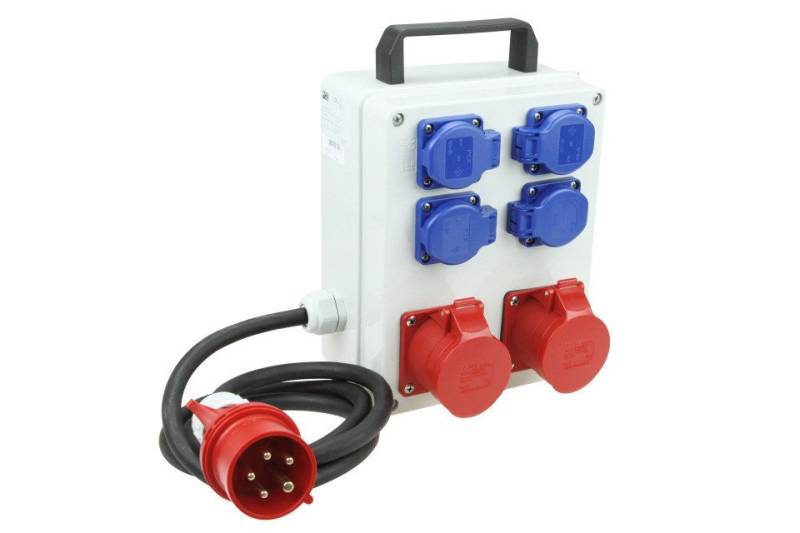 UNITEC CEE-Stecker Unitec Stromverteiler MV mit 2x CEE Steckdosen & UNITEC CEE-Stecker Unitec Stromverteiler MV mit 2x CEE Steckdosen & von UNITEC
