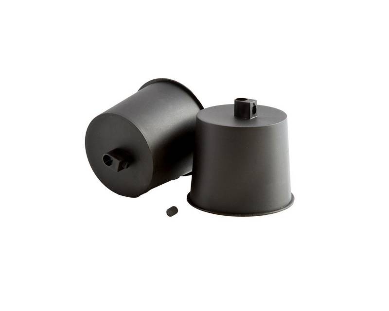 UNITEC Lampenschirm Lampen-Baldachin mit Kabelfixierung schwarz von UNITEC