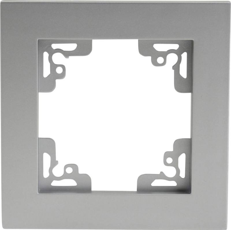 UNITEC Lichtschalter Unitec Abdeckrahmen 1-fach Melbourne, silber von UNITEC