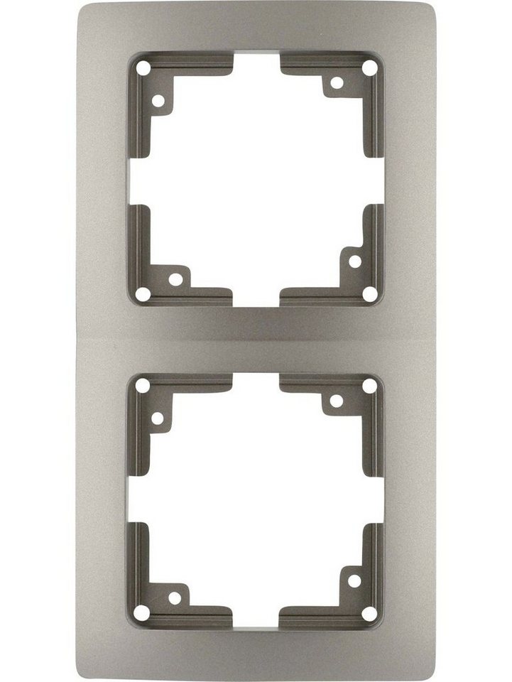 UNITEC Lichtschalter Unitec Abdeckrahmen Monaco 2-fach platin UNITEC Lichtschalter Unitec Abdeckrahmen Monaco 2-fach platin von UNITEC