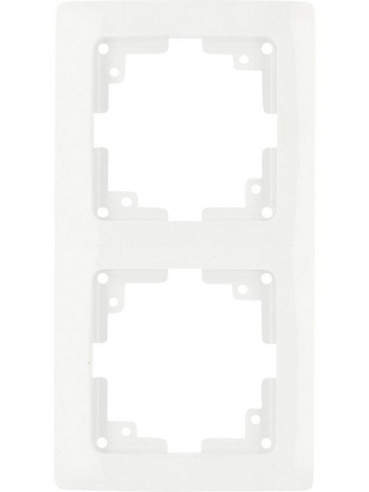 UNITEC Lichtschalter Unitec Abdeckrahmen Monaco 2-fach ultraweiß von UNITEC