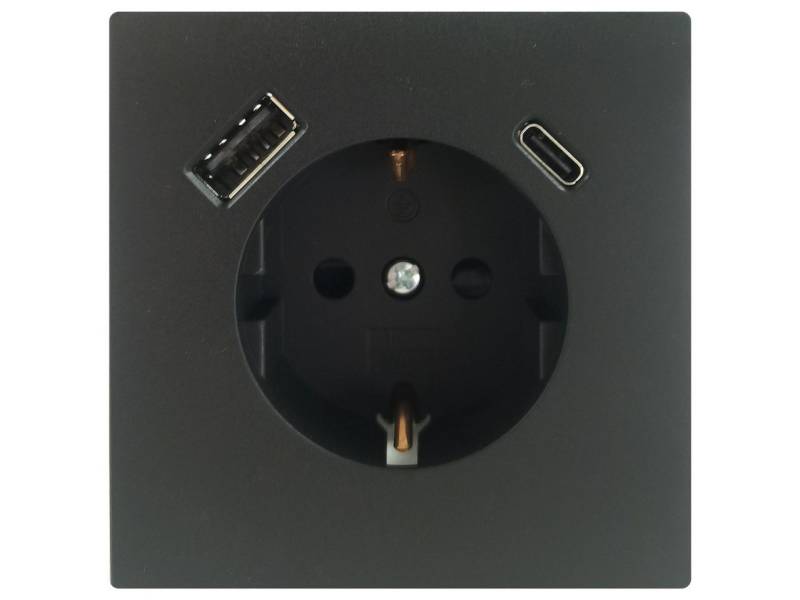 UNITEC Lichtschalter Unitec Steckdose mit USB A & C SaoPaulo anthrazit UNITEC Lichtschalter Unitec Steckdose mit USB A & C SaoPaulo anthrazit von UNITEC