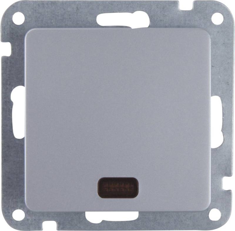 UNITEC Steckdose Unitec Kontroll-Wechselschalter Genua silber von UNITEC