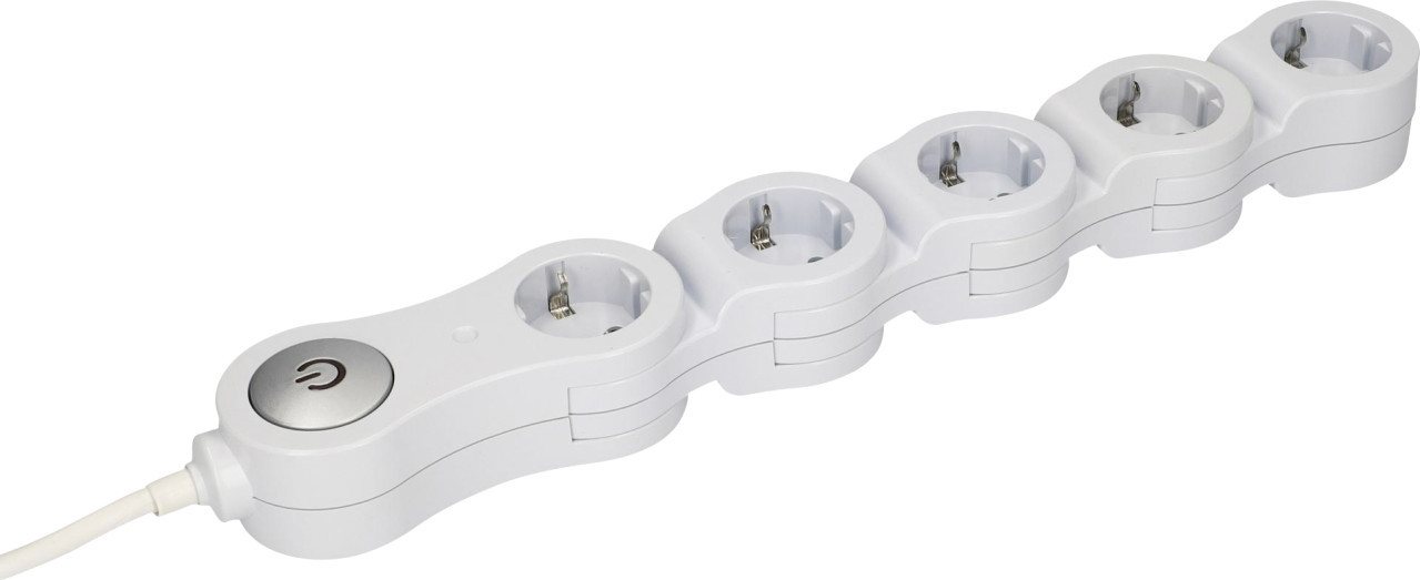 UNITEC Unitec Steckdosenleiste 5-fach 1,4m flexibel, weiß Steckdosenleiste UNITEC Unitec Steckdosenleiste 5-fach 1,4m flexibel, weiß Steckdosenleiste von UNITEC