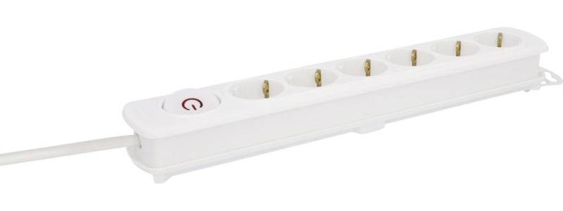 UNITEC Unitec Steckdosenleiste 6-fach 1,4m mit Schalter Steckdosenleiste, Flachstecker von UNITEC