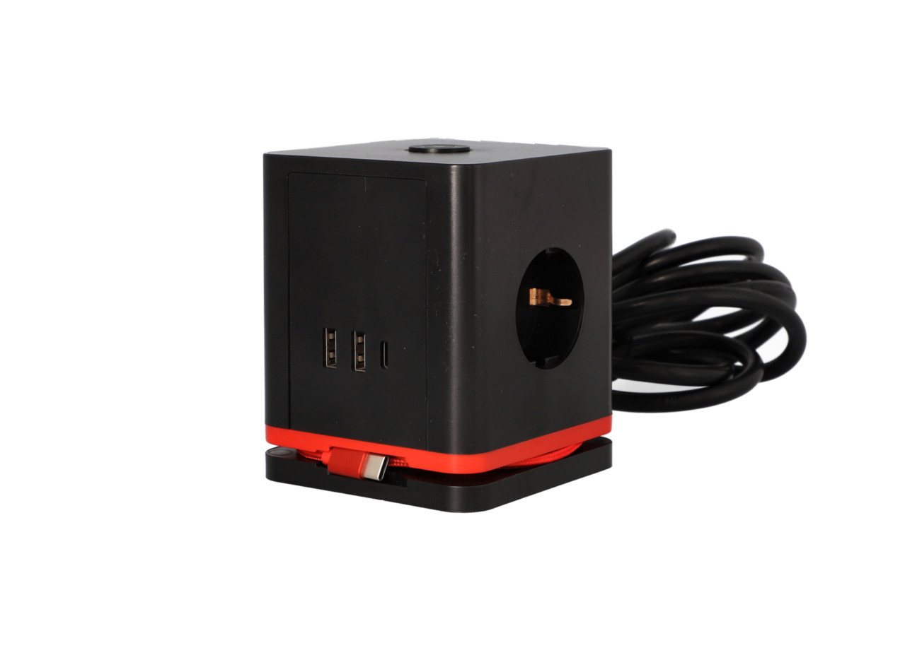 UNITEC Unitec Steckdosenwürfel mit Schalter 3-fach inkl. Steckdosenleiste, USB-Anschluss Würfelform UNITEC Unitec Steckdosenwürfel mit Schalter 3-fach inkl. Steckdosenleiste, USB-Anschluss Würfelform von UNITEC