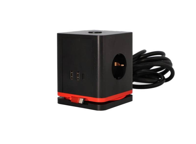 UNITEC Unitec Steckdosenwürfel mit Schalter 3-fach inkl. Steckdosenleiste, USB-Anschluss Würfelform UNITEC Unitec Steckdosenwürfel mit Schalter 3-fach inkl. Steckdosenleiste, USB-Anschluss Würfelform von UNITEC
