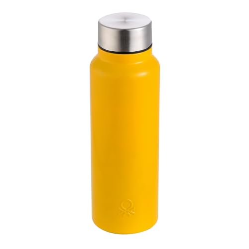 UNITED COLORS OF BENETTON. BE-0371 WATER BOTTLE 750ML SS YELLOW RAINBOW BE Flasche, Stainless Steel, 750 milliliters, Gelb von United Colors of Benetton
