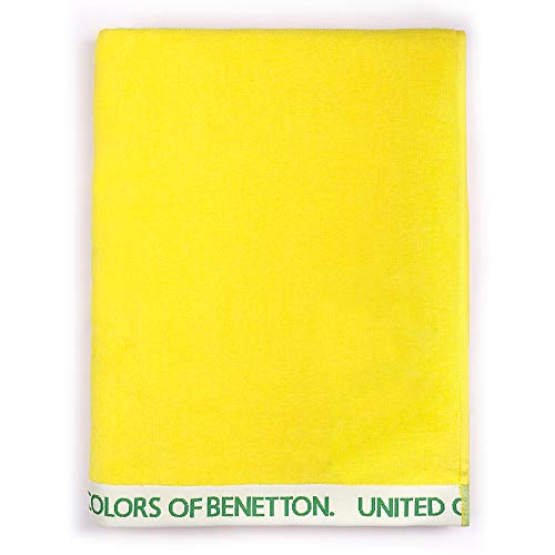 UNITED COLORS OF BENETTON. Colors of Benetton -Strandtuch, 90 x 160 cm, 380 g/m², 100% Baumwolle, Gelb, 90 x 160 cm, BE047, 90x160 von United Colors of Benetton