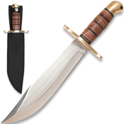United Cutlery BK1817 USMC Leatherneck Bowie-Messer mit Scheide Kampfmesser Jagdmesser Verkauf ab 18 Jahren von UNITED CUTLERY