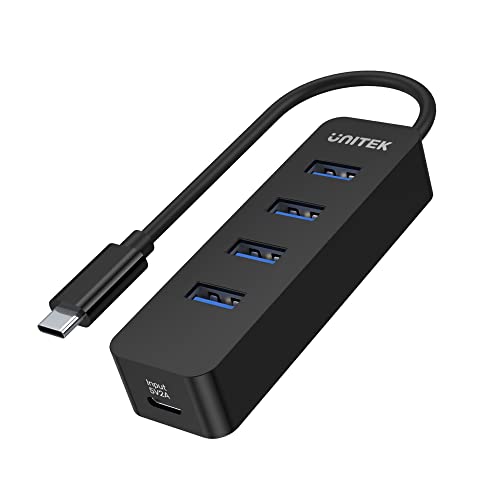 UNITEK Active Hub 10W mit integriertem 15cm Kabel mit USB-C Plug Ports 4xUSB-3.1 und 1xUSB-C 5V2A Sofortige Datenübertragung von bis zu 5 Gbps und sicheres Aufladen Plug and Play UNITEK Active Hub 10W mit integriertem 15cm Kabel mit USB-C Plug Ports 4xUSB-3.1 und 1xUSB-C 5V2A Sofortige Datenübertragung von bis zu 5 Gbps und sicheres Aufladen Plug and Play von UNITEK