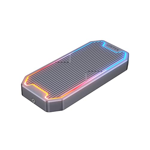 UNITEK M.2 SSD NVMe/SATA 10Gbps RGB Laufwerksgehäuse | USB-C | Kabellänge 30cm | Aluminium-Legierung Gehäuse | unterstützt USB3.2 Gen2 10Gbps SuperSpeed UNITEK M.2 SSD NVMe/SATA 10Gbps RGB Laufwerksgehäuse | USB-C | Kabellänge 30cm | Aluminium-Legierung Gehäuse | unterstützt USB3.2 Gen2 10Gbps SuperSpeed von UNITEK