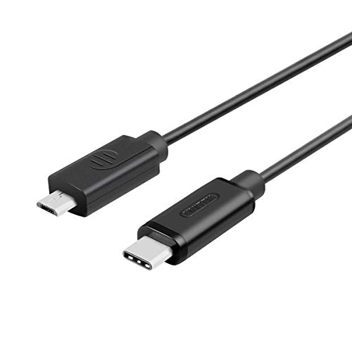 Unitek Y-C473BK USB2.0 Typ-C-zu-Microusb-Kabel (Schnellladung) 1m Schwarz von UNITEK