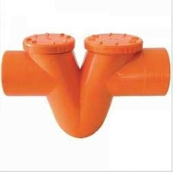 Verbindungsstück Siphon monolithischen ø-ø Durchmesser 125 mm Orange, Rot, Wasser Fo von UNITHERM