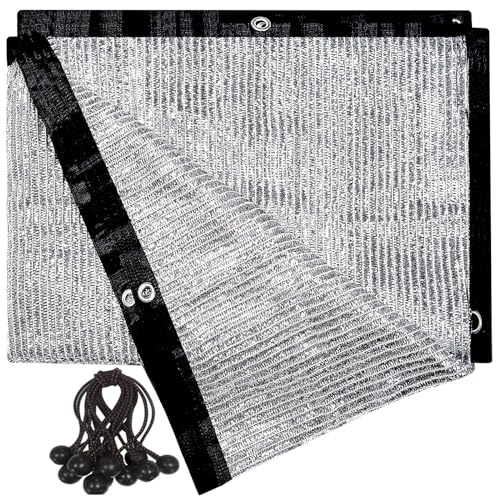soclerg UNIUP 70% Aluminet Shade Cloth Fabric Privacy Screen Pet Shade Car Cover Patio Garden Pergola Cover Canopy with Grommets and Ball Bungee 2 m x 2.4 m soclerg UNIUP 70% Aluminet Shade Cloth Fabric Privacy Screen Pet Shade Car Cover Patio Garden Pergola Cover Canopy with Grommets and Ball Bungee 2 m x 2.4 m von UNIUP